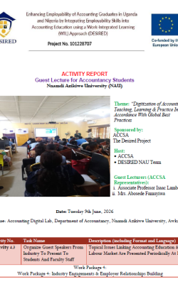 Report from Nigeria